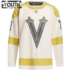 Vegas Golden Knights William Karlsson Adidas 2023-24 Winter Classic Cream Trikot Authentic - Kinder